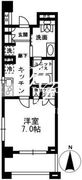レジディア中落合 C-409 間取り図