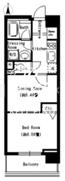 パークキューブ上野 1202 間取り図