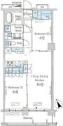 パークアクシス駒込ヒルトップ 303 間取り図