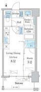 デュオフラッツ台東三ノ輪 204 間取り図