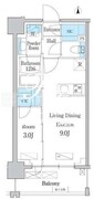 デュオフラッツ台東三ノ輪 703 間取り図