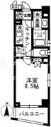 レジディア中落合 A-206 間取り図