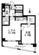 レジディア中落合 A-704 間取り図
