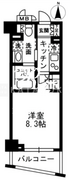 レジディア中落合 A-307 間取り図