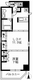 レジディア上野御徒町 1509 間取り図