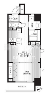 レジディア新御徒町 505 間取り図
