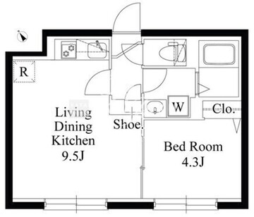 グランパセオ目黒2 202 間取り図