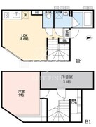オークレスト下目黒 101 間取り図
