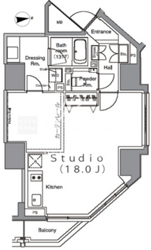 パークハビオ麻布台 201 間取り図