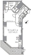 パークハビオ麻布台 101 間取り図