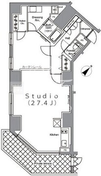 パークハビオ麻布台 101 間取り図