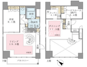 ブリリアイスト東雲キャナルコート 301 間取り図