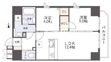 アルファレガロ亀戸2 1001 間取り図