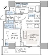パークコート青山高樹町ザタワー 504 間取り図