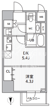 エスレジデンス住吉アクアハト 203 間取り図