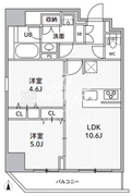 エスレジデンス住吉アクアハト 301 間取り図
