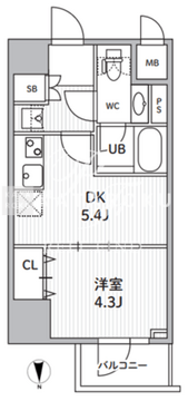 エスレジデンス住吉アクアハト 303 間取り図