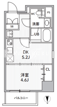 エスレジデンス住吉アクアハト 304 間取り図