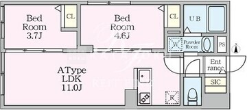 エルファーロ目黒3 101 間取り図