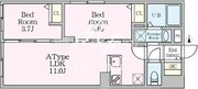 エルファーロ目黒3 201 間取り図