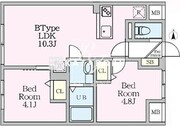 エルファーロ目黒3 402 間取り図