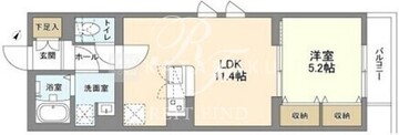 ウェルスクエア幡ヶ谷 102 間取り図