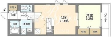 ウェルスクエア幡ヶ谷 202 間取り図