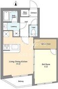 スタイリオ東品川 314 間取り図
