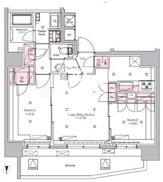シーフォルム板橋3 1101 間取り図