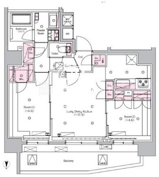 シーフォルム板橋3 1201 間取り図