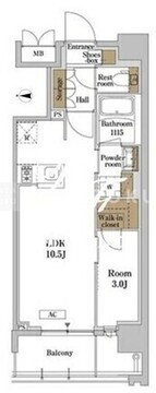 RJRプレシア蒲田 209 間取り図