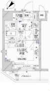 コンシェリア新橋 1504 間取り図