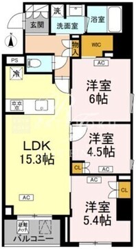 ロイジェント戸越銀座 111 間取り図