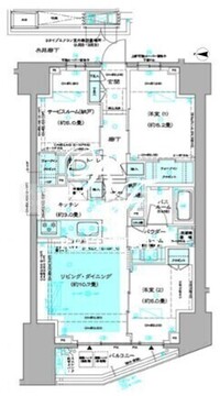 ディームス方南町 1103 間取り図