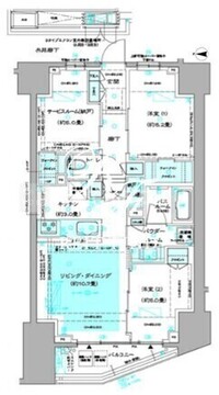 ディームス方南町 804 間取り図