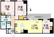ロイジェント戸越銀座 220 間取り図