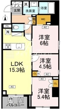 ロイジェント戸越銀座 319 間取り図
