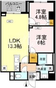 ロイジェント戸越銀座 322 間取り図