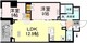 ロイジェント戸越銀座 402 間取り図