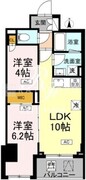 ロイジェント戸越銀座 411 間取り図