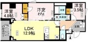 ロイジェント戸越銀座 505 間取り図