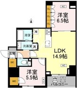 ロイジェント戸越銀座 508 間取り図
