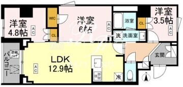 ロイジェント戸越銀座 604 間取り図