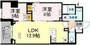 ロイジェント戸越銀座 801 間取り図