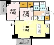 ロイジェント戸越銀座 802 間取り図