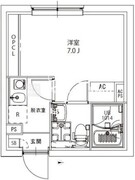ＡＸＩＡ　Ｍ－Ｃｉｔｙ浮間公園 204 間取り図