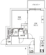 ＡＸＩＡ　Ｍ－Ｃｉｔｙ浮間公園 401 間取り図