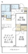 ラペルラ目黒東山2 101 間取り図