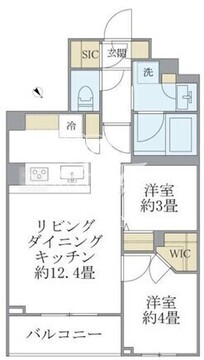 ラペルラ目黒東山2 102 間取り図