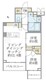 ラペルラ目黒東山2 202 間取り図